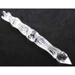 Clear Quartz Gemstone Angel Carved Healing Wand